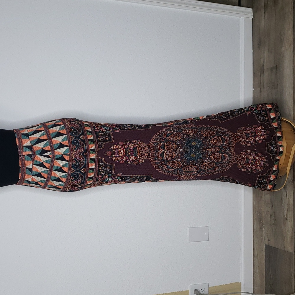 Farm Rio x Anthropologie Mixed Print  Maxi Long Skirt Size XS Festival Bohemian - Picture 8 of 16